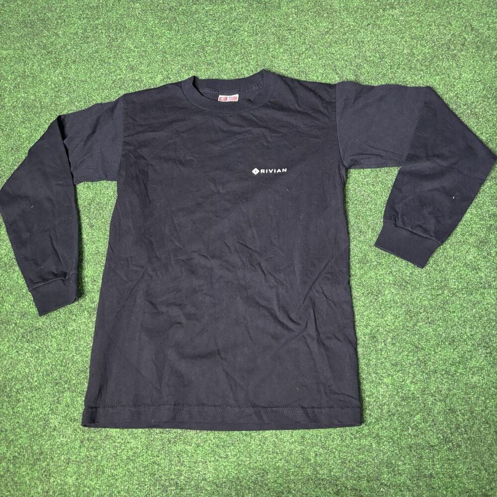 Rivian Long Sleeve T Shirt Small Bayside USA Made “Keep World Adventurous”